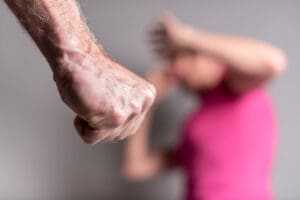 an image of a clinched fist representing domestic violence